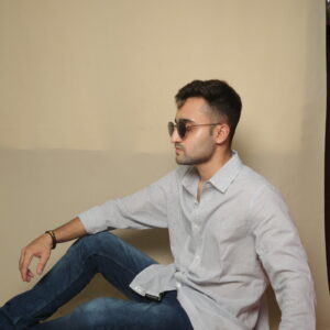 light grey shirt